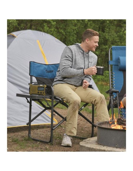 Silla de Campamento Guide Gear Alta Plegable 227 kg Azul/Negro