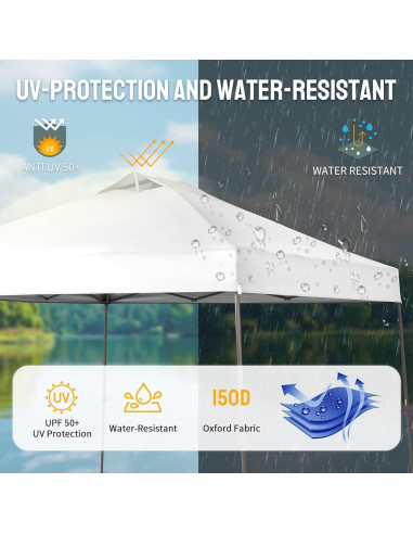 Carpa Plegable 9x9 CROWN SHADES con Montaje Rápido y UPF 50+