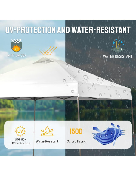 Carpa Plegable 9x9 CROWN SHADES con Montaje Rápido y UPF 50+