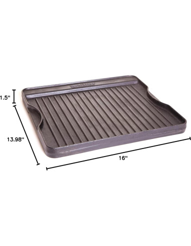 Plancha Reversible Camp Chef Hierro Fundido 40.6x35.6 cm