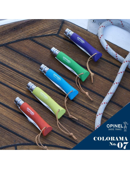 Cuchillo Plegable Opinel No.7 Acero Inoxidable 17.78cm Anís