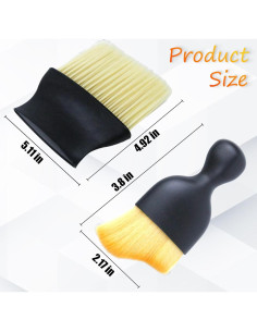 Juego de 4 Cepillos de Limpieza para Interior de Auto Naturahand 2