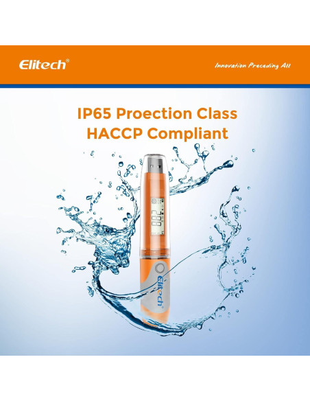 Registrador de Datos de Temperatura Elitech RC-51 USB 32000 Puntos