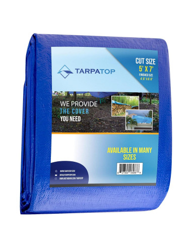 Lona Impermeable Multiusos TARPATOP 5x7m Azul Resistente UV