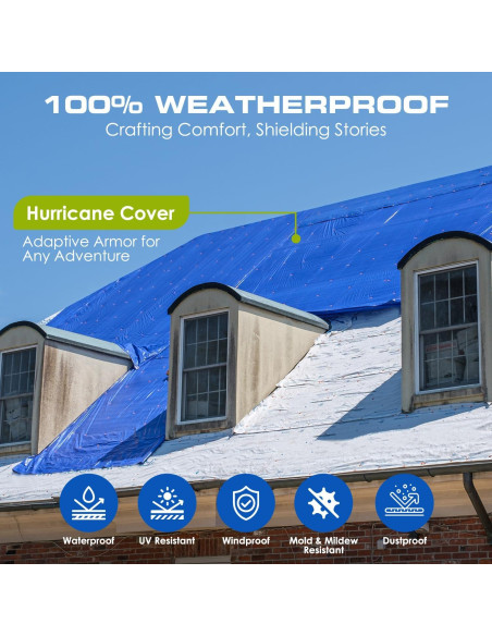 Lona Impermeable Multiusos TARPATOP 5x7m Azul Resistente UV