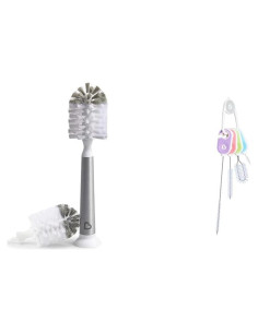 Set de Cepillos de Limpieza Munchkin Shine - Acero Inoxidable y Repuesto