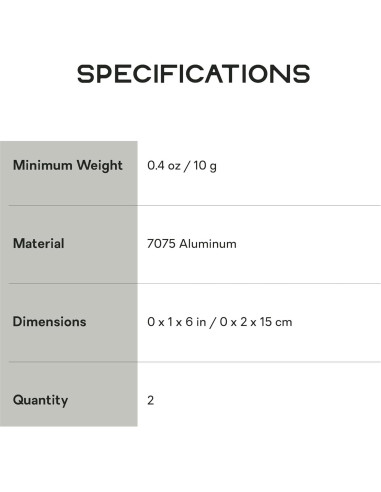 Estacas de Tienda NEMO Airpin - Juego de 2 - Aluminio 7075