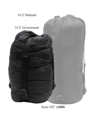 Saco de Dormir ALPS Mountaineering Aura +35 Azul Carbón