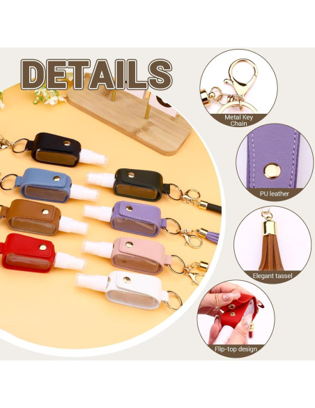 Set 4 Llaveros Rellenables Sanitizante de Manos 30 ml ASTIMESA Set 4 Llaveros Rellenables Sanitizante de Manos 30 ml ASTIMESA