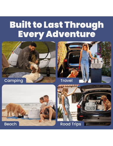 Bolsa de Viaje para Perros Rubyloo - Beige, 38x17.8x33cm