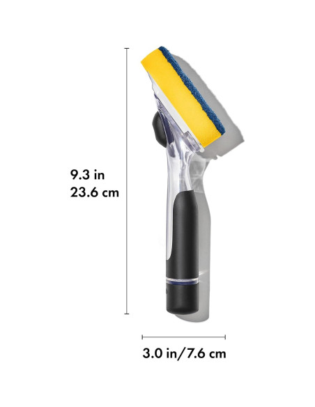 Dispensador de Jabón OXO Good Grips con Esponja Amarilla