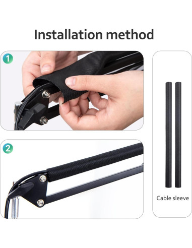 Brazo de micrófono ajustable Fifine AM8 con adaptador y fundas