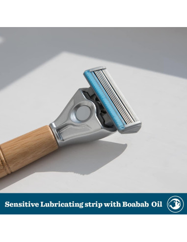 Afeitadora de Bambú Bulldog Cuidado de la Piel - 5 Cuchillas