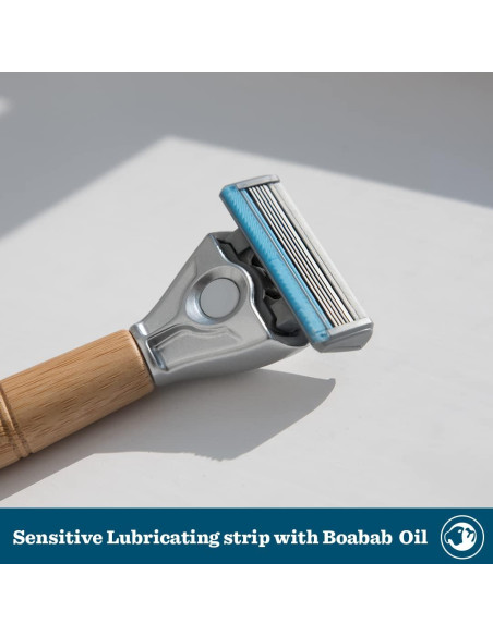 Afeitadora de Bambú Bulldog Cuidado de la Piel - 5 Cuchillas