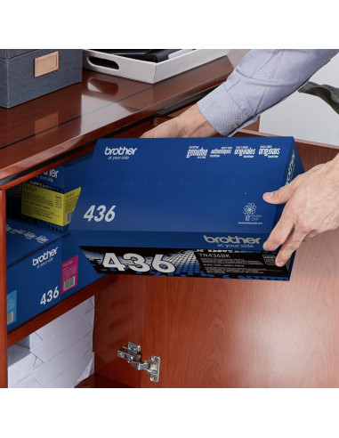 Tóner Brother TN436BK Alta Capacidad Negro 6500 Páginas