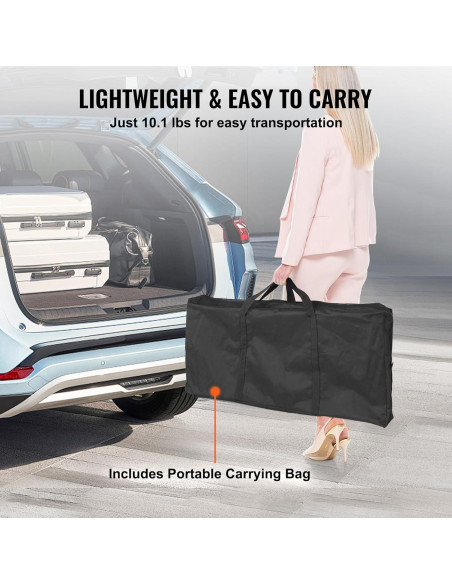 Mesa de Bar Plegable VEVOR 975x385x870mm con Funda