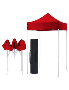 Carpa American Phoenix 5x5m Rojo Resistente al Agua para Eventos