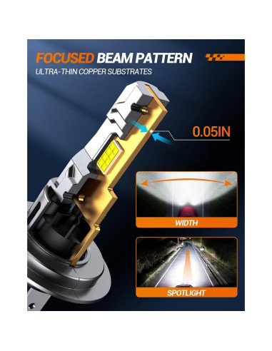 Bombillas H1H7 SEALIGHT 30000 Lúmenes para Niebla - 4 Piezas