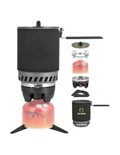 Estufa de Camping ATEPA AA2202 Gris Medio 1.8L Gas LP