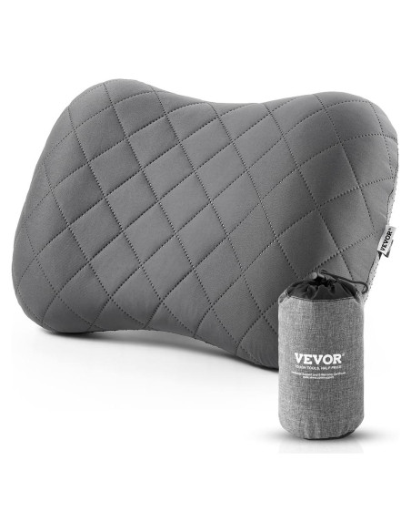 Almohada Inflable VEVOR Camping 44.2x30.5cm Suave y Portátil