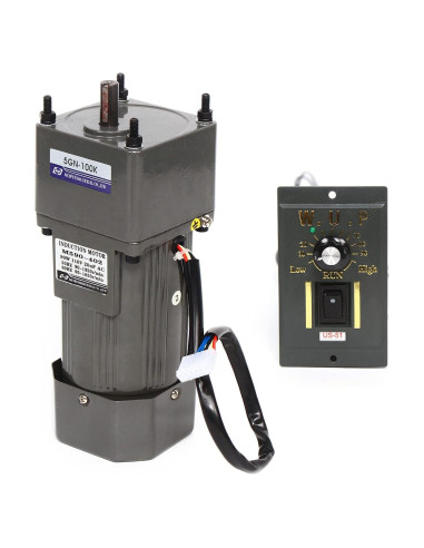 Motor de Engranaje AC 110V 90W Monofásico 0-13.5RPM 24Nm