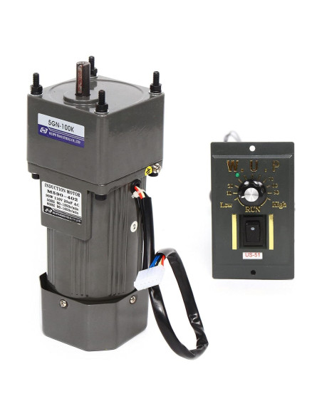 Motor de Engranaje AC 110V 90W Monofásico 0-13.5RPM 24Nm