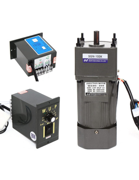 Motor de Engranaje AC 110V 90W Monofásico 0-13.5RPM 24Nm