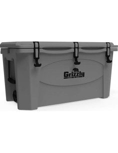 Hielera Grizzly 75 qt Aislada Rotomoldeada Gris - 70.8 L 2