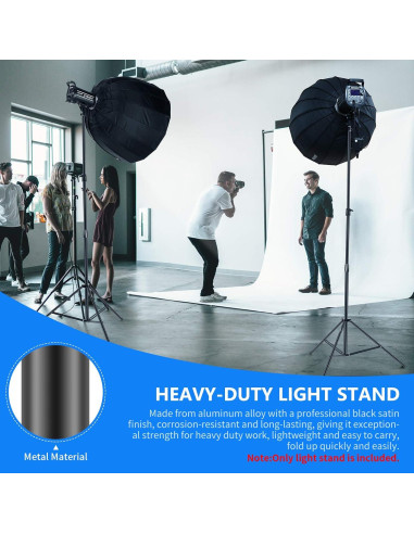 Soporte de Luz Neewer ST-300 Ajustable 3m con Amortiguación