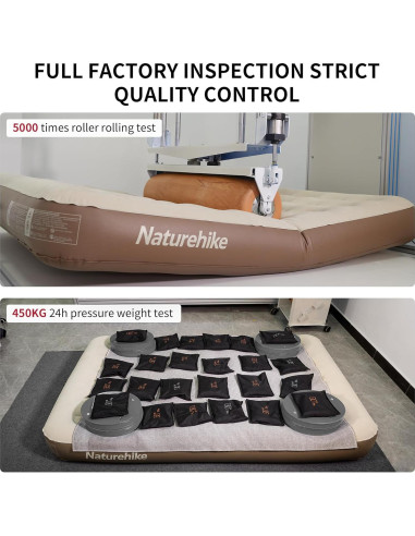 Colchón Inflable Queen Naturehike CJ-C25 con Bomba Integrada