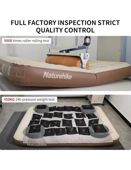 Colchón Inflable Queen Naturehike CJ-C25 con Bomba Integrada