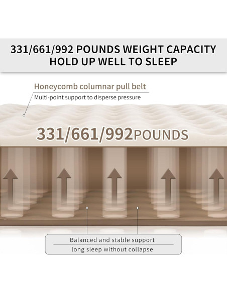 Colchón Inflable Queen Naturehike CJ-C25 con Bomba Integrada