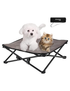 Cama Elevada para Perros KingCamp 57x57cm Plegable y Portátil