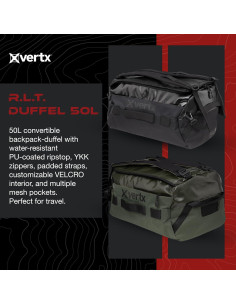 Bolsa de viaje táctica Vertx RLT 50L Negra para EDC 2