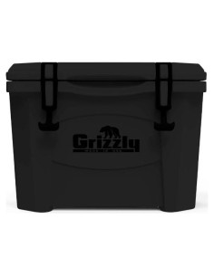 Cooler Grizzly 15 qt Aislado Rotomoldeado Negro para Camping