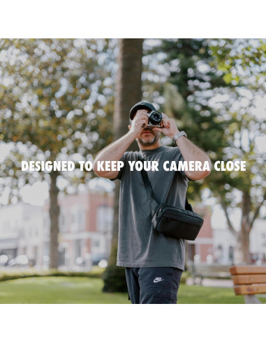 Bolsa Cruzada Compacta Evergreen Legacy Cuero Genuino Tan