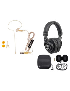 Paquete de Audio: Micrófono C111 LP + Auriculares Rockville PRO-M50