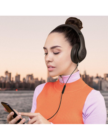 Cable de Audio Geekria 3.5mm con Micrófono para Beats y Sony