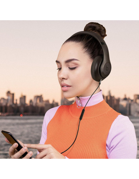 Cable de Audio Geekria 3.5mm con Micrófono para Beats y Sony