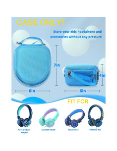 Funda de Almacenamiento RAIACE para Auriculares Infantiles Azul 2