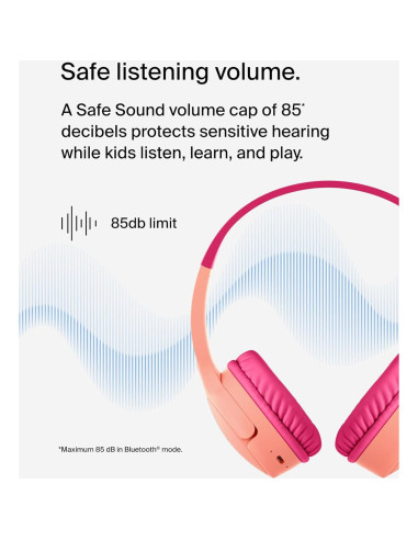 Audífonos Inalámbricos para Niños Belkin SoundForm Mini Rosa