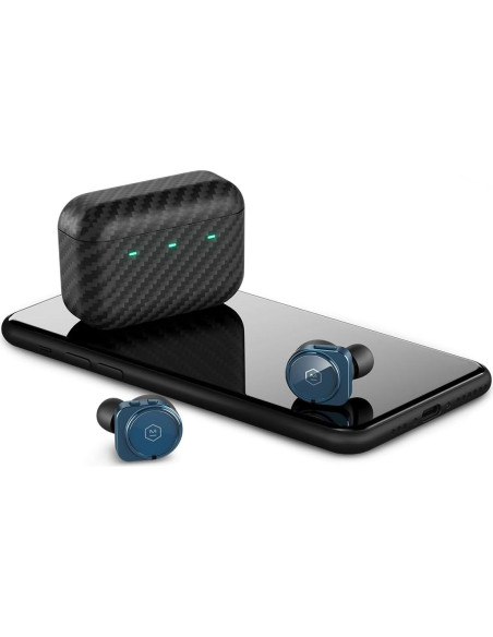 Auriculares Inalámbricos Master & Dynamic MW09 Azul con ANC