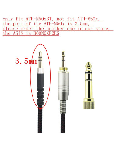 Cable de audio de reemplazo NewFantasia 1.2m para Audio-Technica