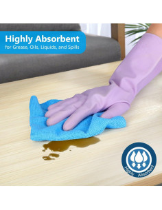 Paño de limpieza de microfibra GLIMGLINT, 100 unidades, 28x23 cm 2