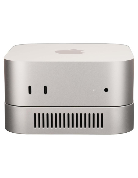 Soporte de Escritorio Psitek para Mac mini M4/M4 Pro Plateado
