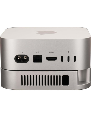Soporte de Escritorio Psitek para Mac mini M4/M4 Pro Plateado