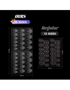 300 Pestañas Adhesivas para Uñas Jolly Snaps Ultra Finas 2