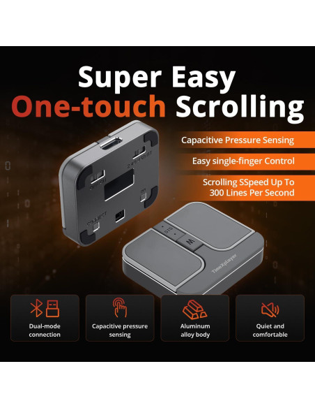 Mini Mouse Cuadrado TIMEXPLAYER Inalámbrico Bluetooth 3 en 1