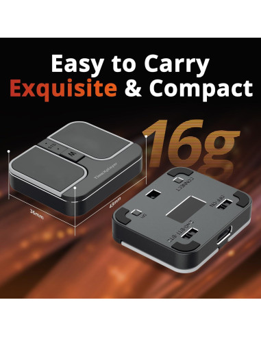 Mini Mouse Cuadrado TIMEXPLAYER Inalámbrico Bluetooth 3 en 1