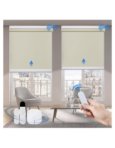 Persianas Motorizadas Grandekor Blackout 88.9x182.9 cm Blanco